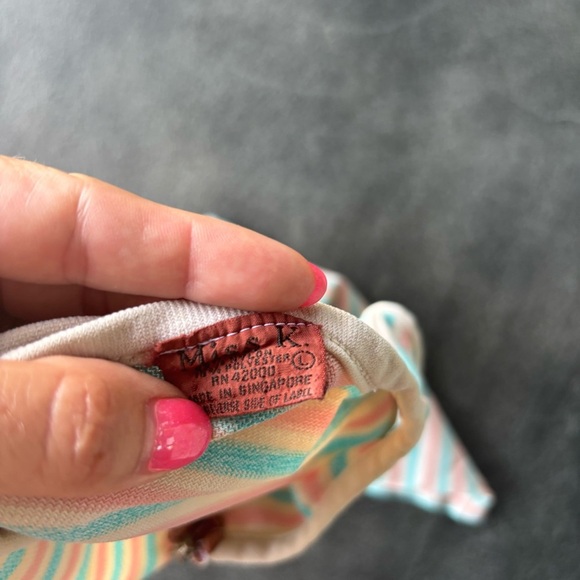 ✨ Vintage 80s Striped Tank | Mister K | Made in Singapore - Picture 3 of 3